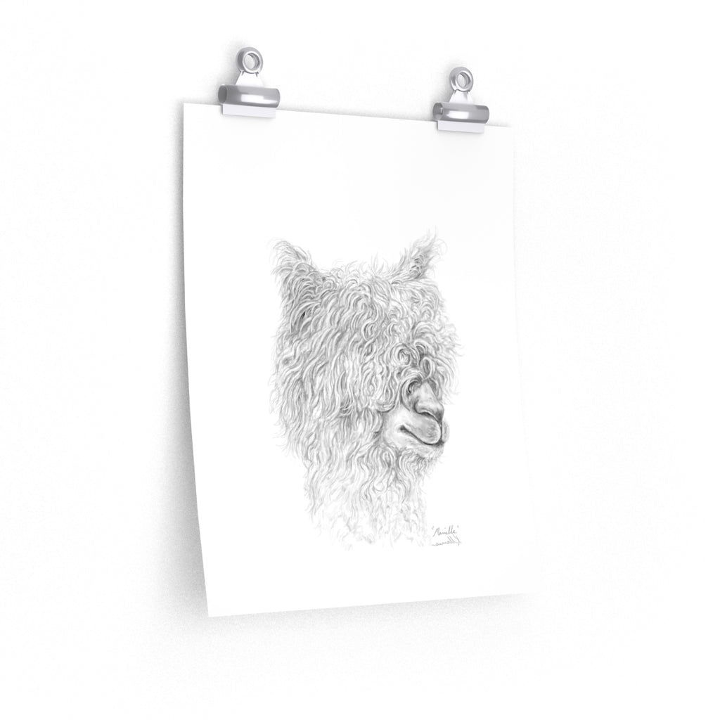 MARIELLE Llama- Art Paper Print