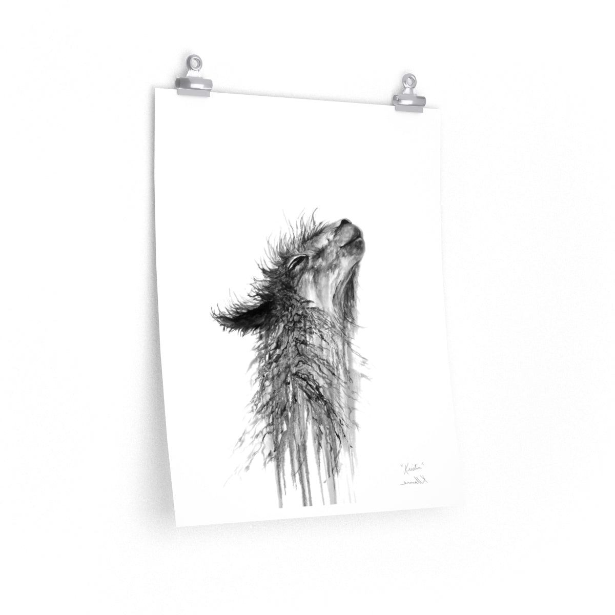KRISTIN Llama- Art Paper Print