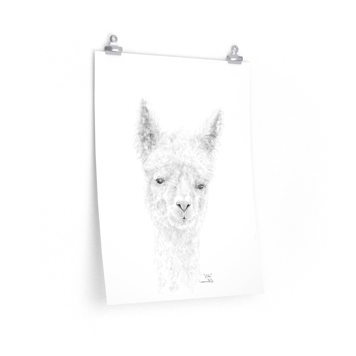 ELLA Llama- Art Paper Print