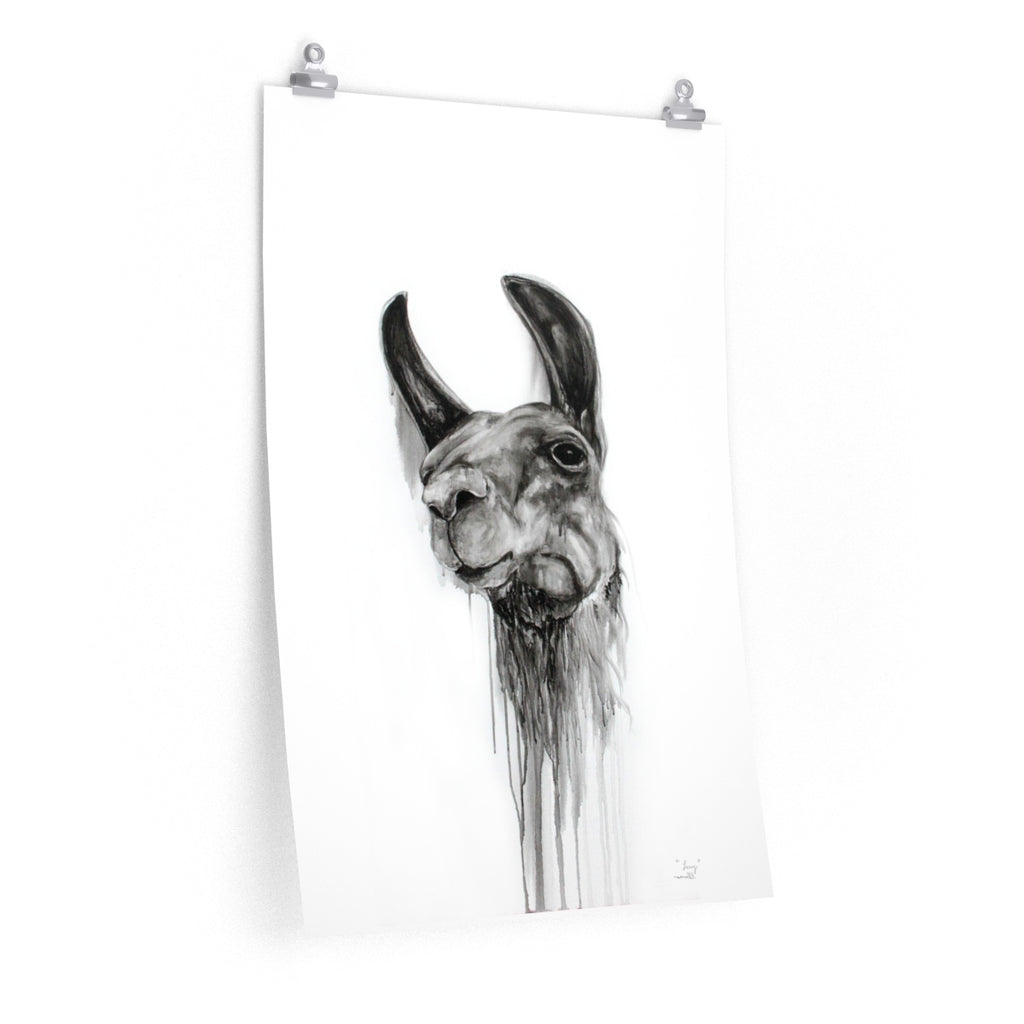 LORRY Llama- Art Paper Print
