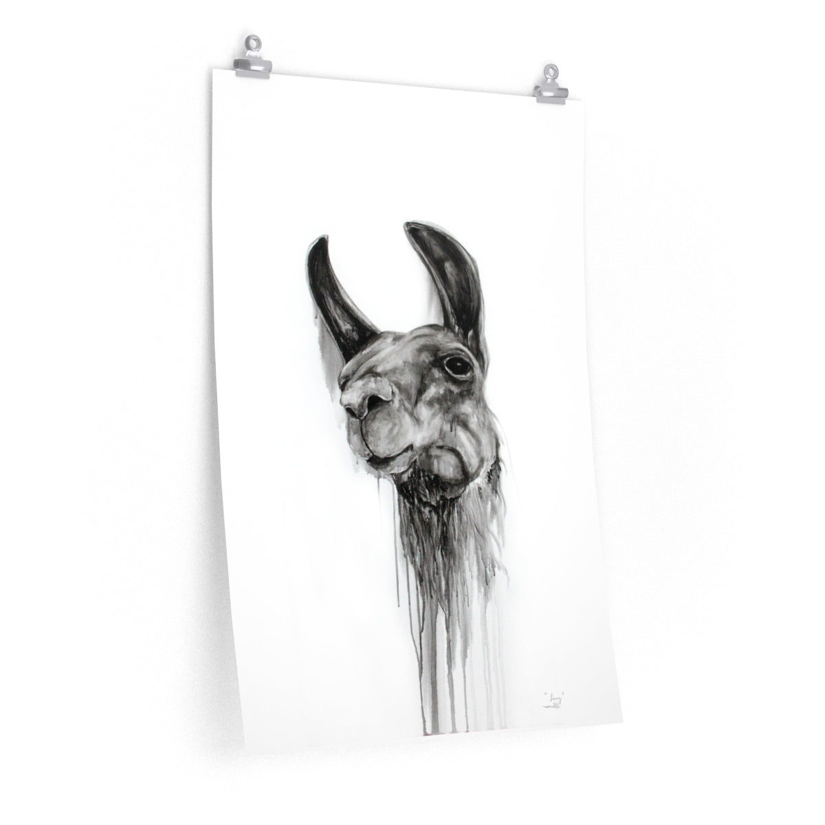 LORRY Llama- Art Paper Print