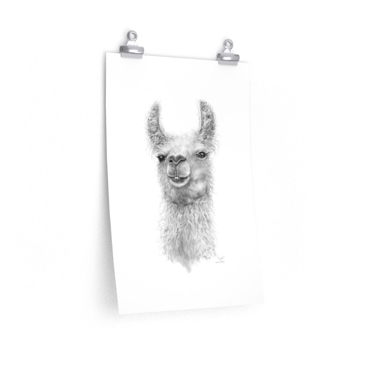 CRYSTAL Llama- Art Paper Print