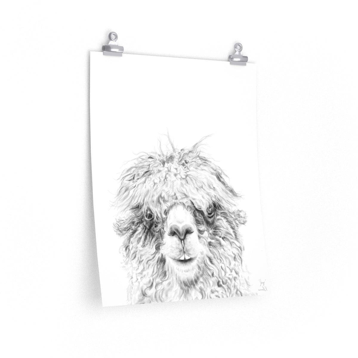 JAY Llama- Art Paper Print
