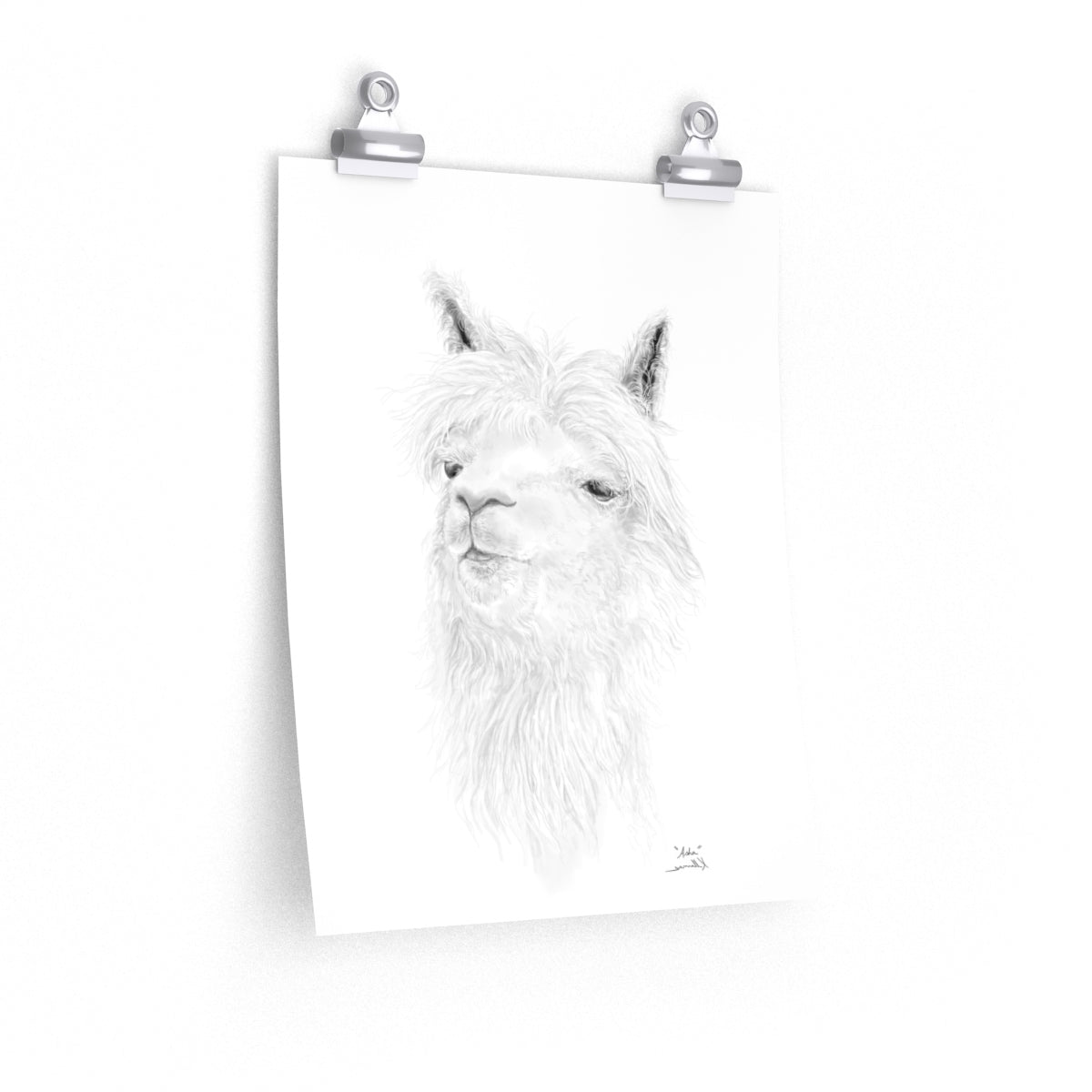 ASHA Llama- Art Paper Print