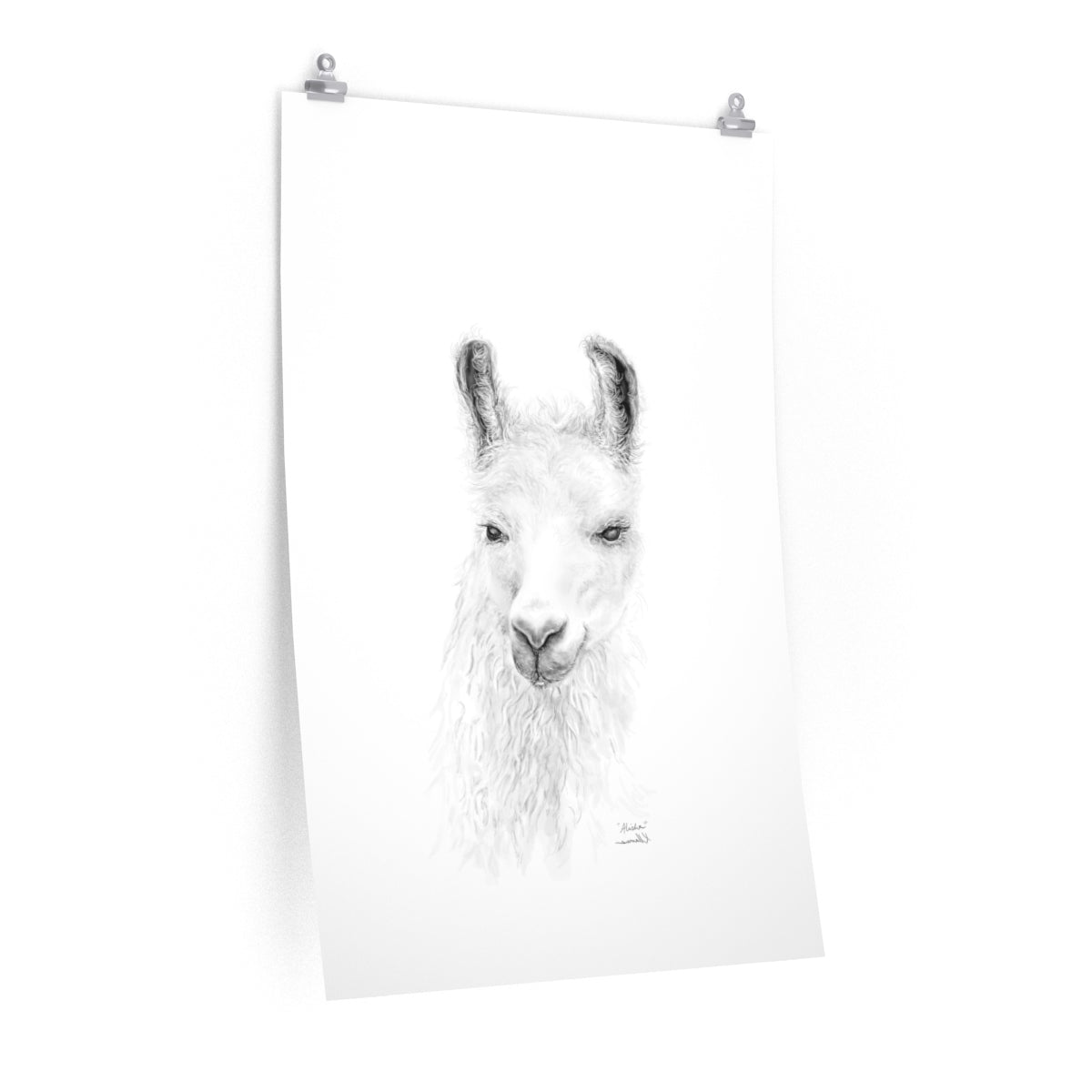ALISHA Llama- Art Paper Print