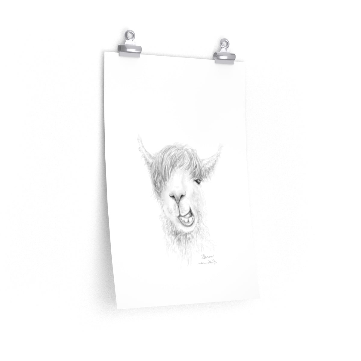 SAREN Llama- Art Paper Print