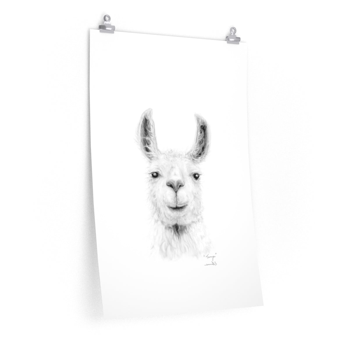 TANYA Llama- Art Paper Print
