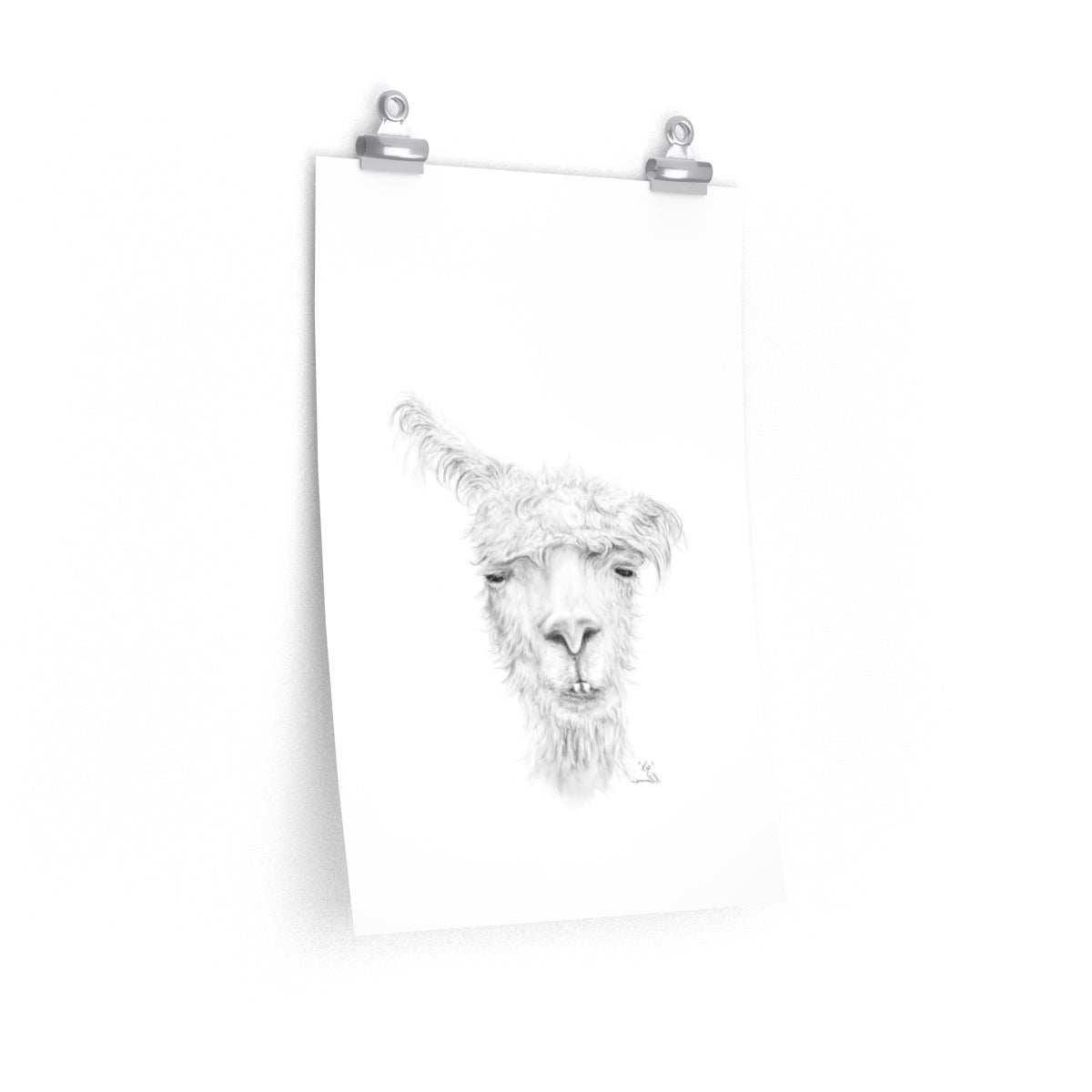 KIP Llama- Art Paper Print