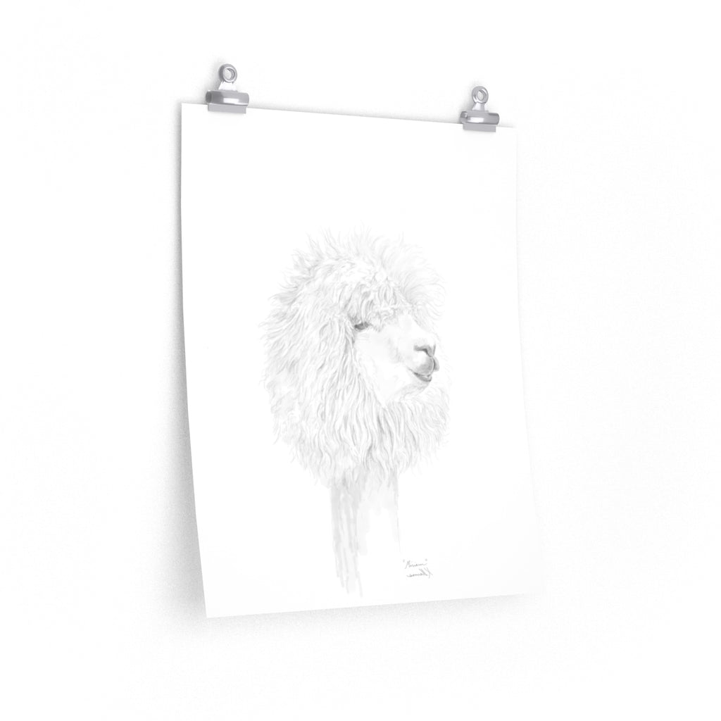 MIRIAM Llama- Art Paper Print