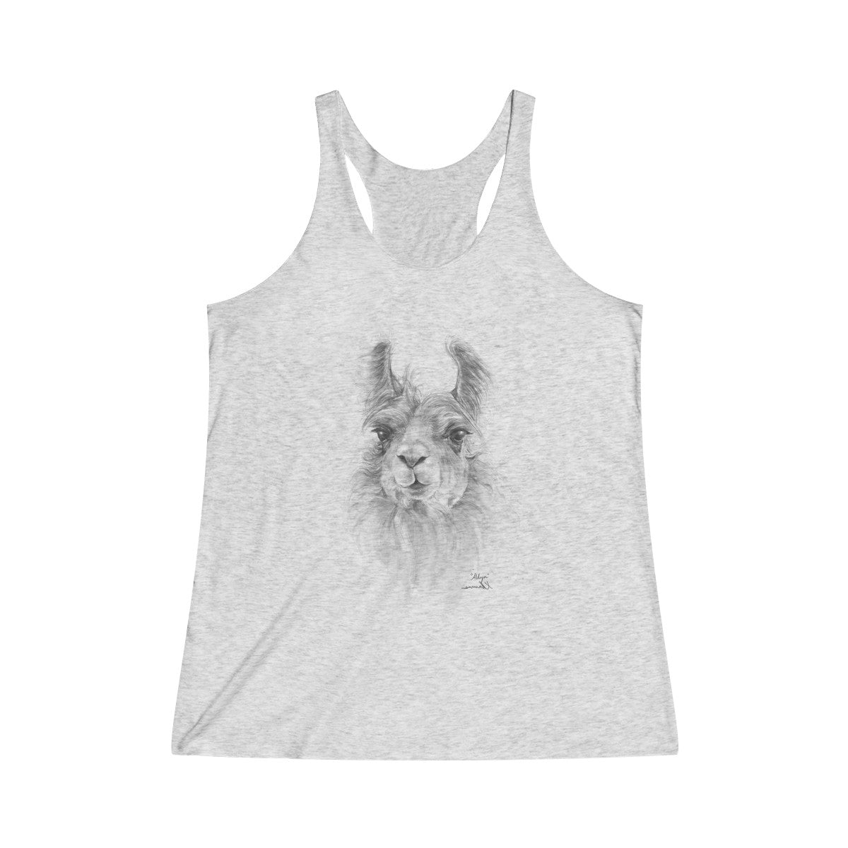 Women's Racerback Llama Tank - ALLYN