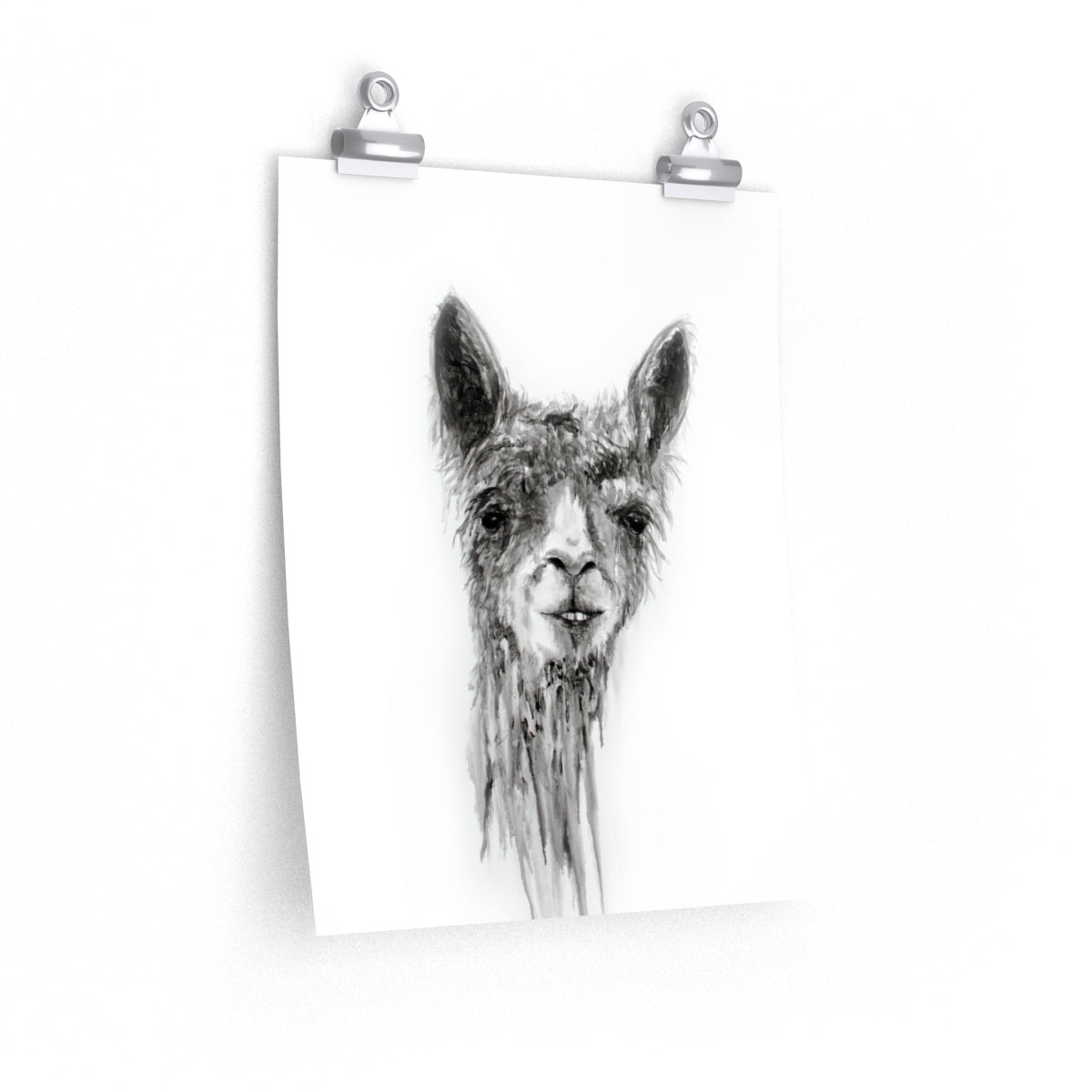 BILLY Llama- Art Paper Print