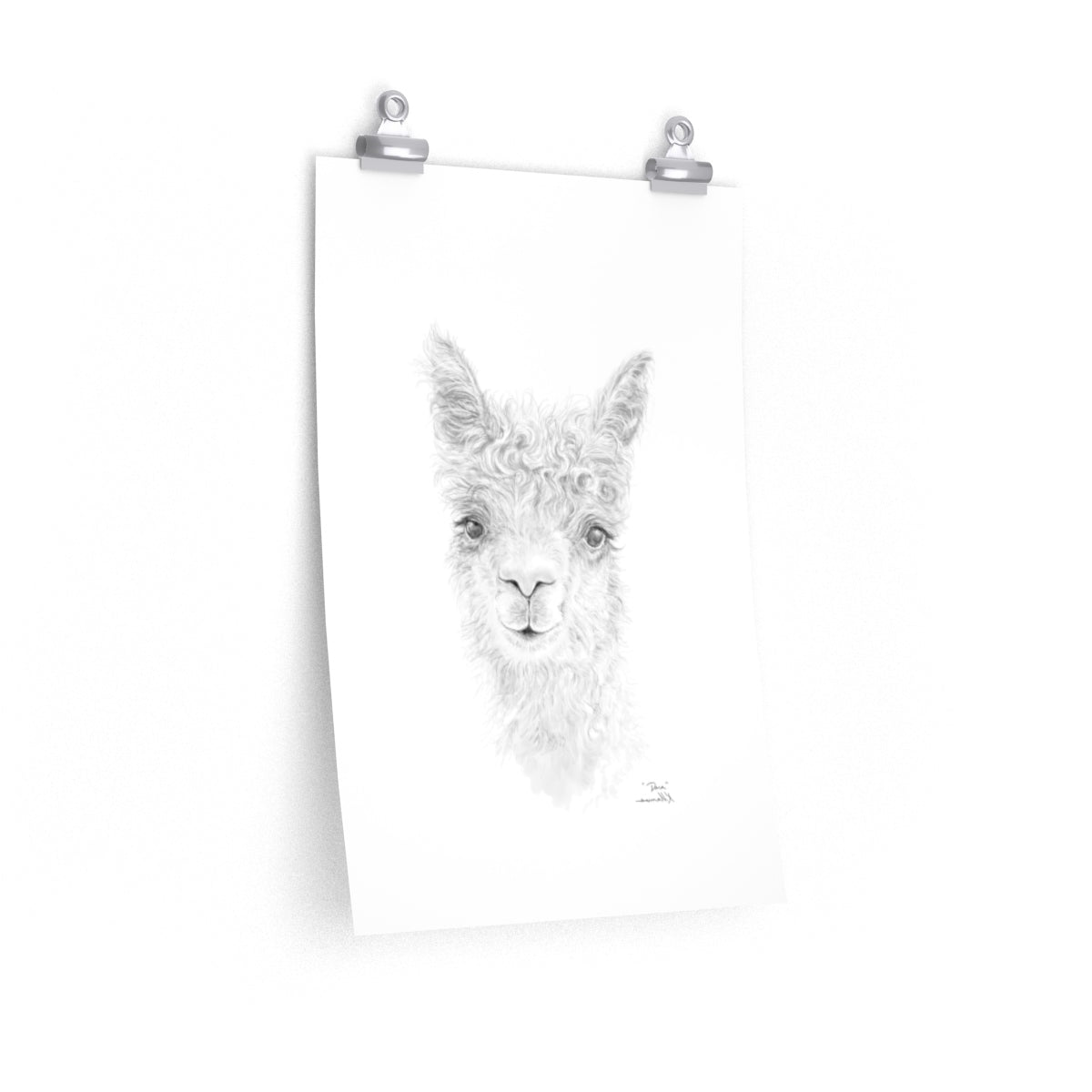 DARA Llama- Art Paper Print