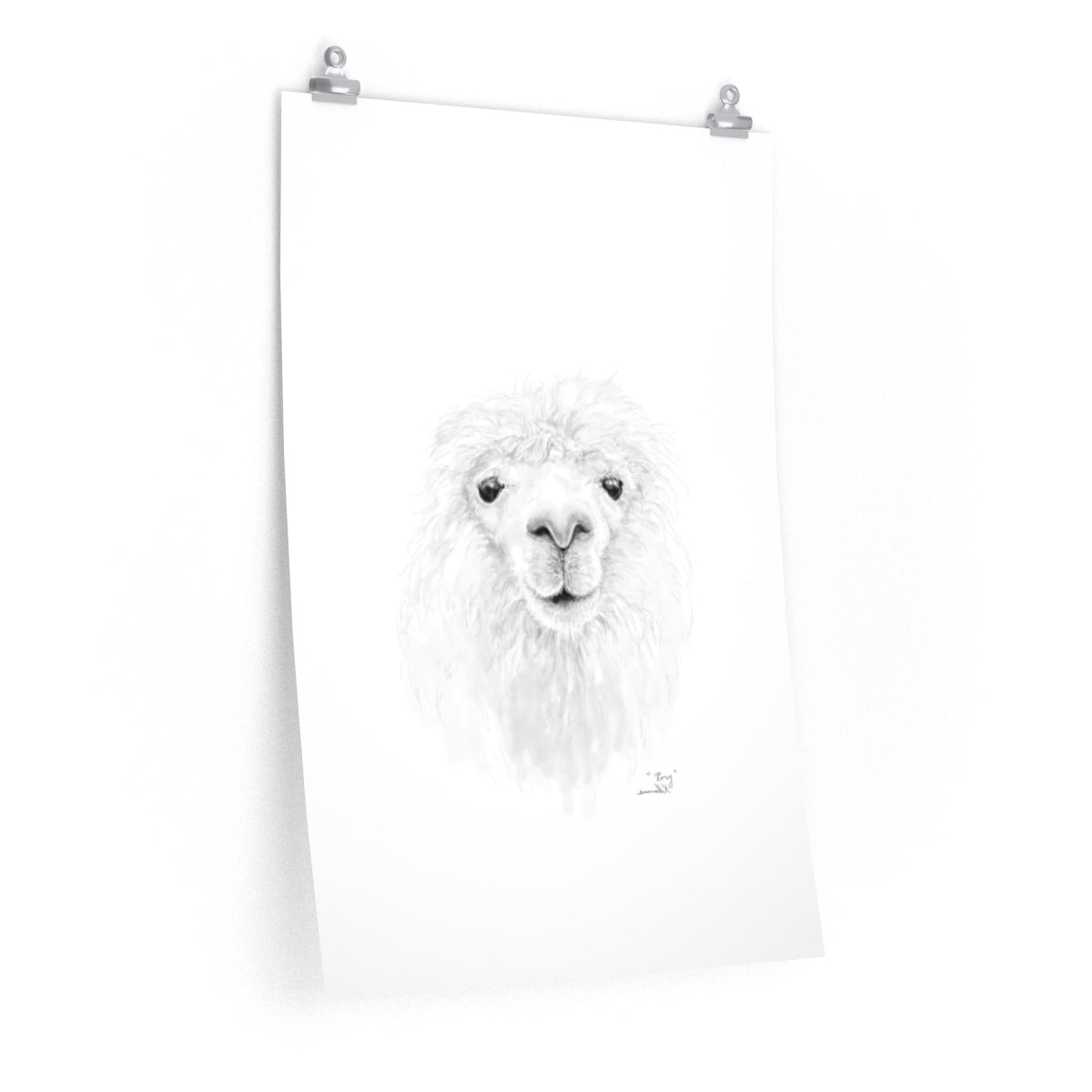 RORY Llama- Art Paper Print