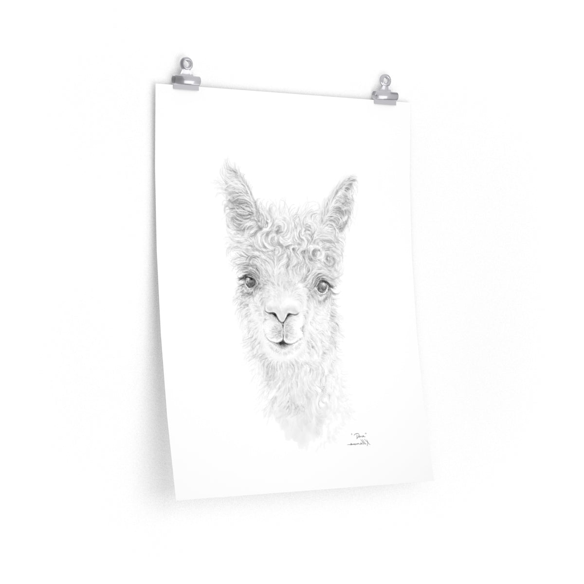 DARA Llama- Art Paper Print