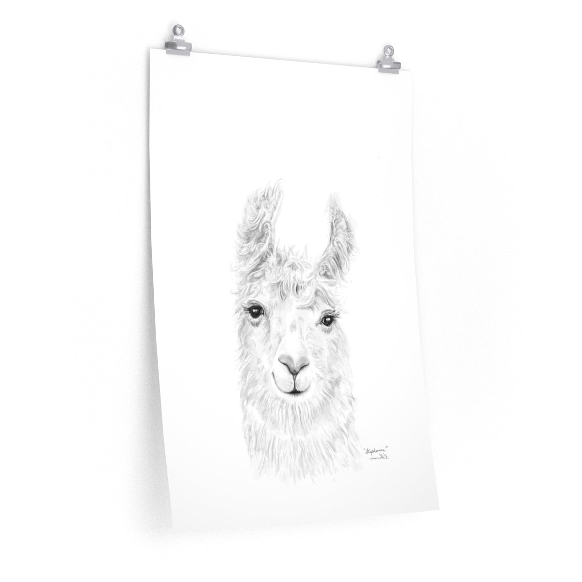 STEPHANIE Llama- Art Paper Print