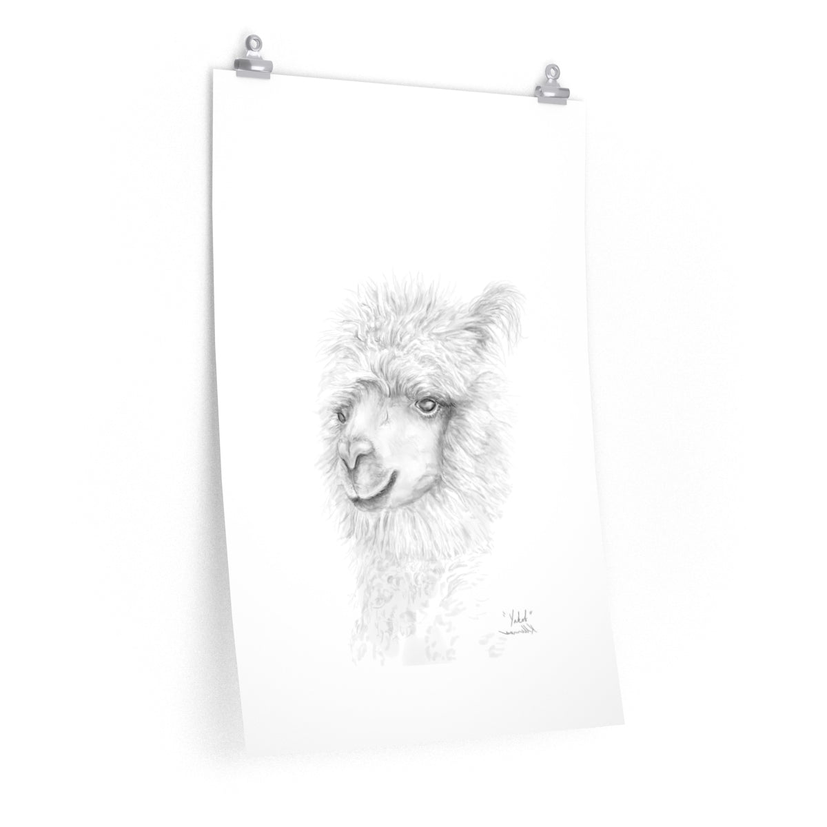 YAKOB Llama- Art Paper Print