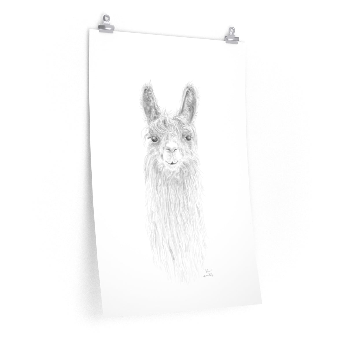KARI Llama- Art Paper Print