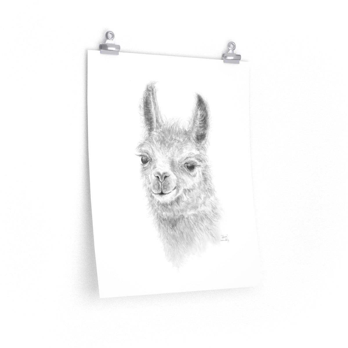 SARA Llama- Art Paper Print