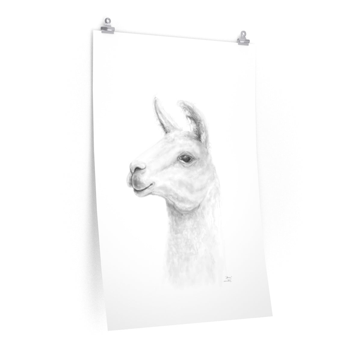 STACY Llama- Art Paper Print