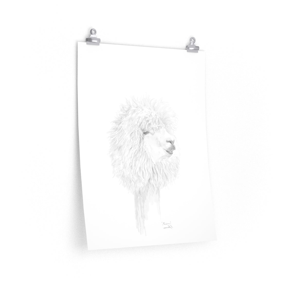 MIRIAM Llama- Art Paper Print