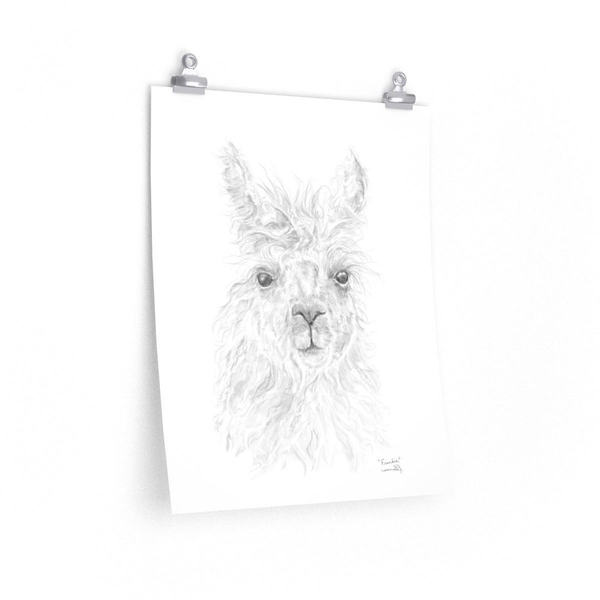 FRANKIE Llama- Art Paper Print