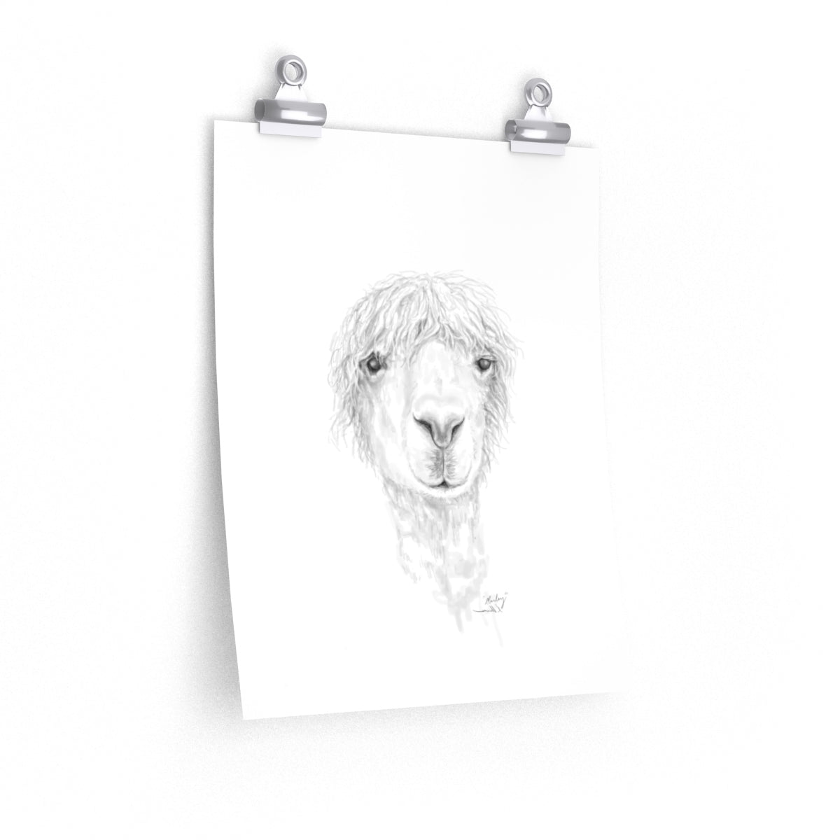 MARLEY Llama- Art Paper Print