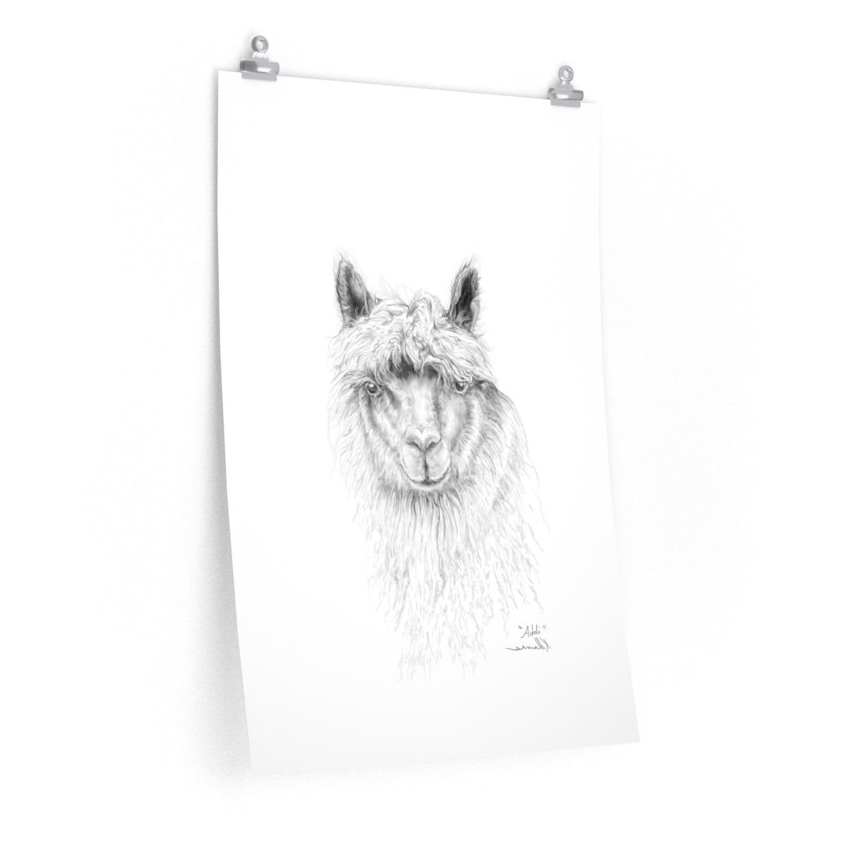 ADDI Llama- Art Paper Print