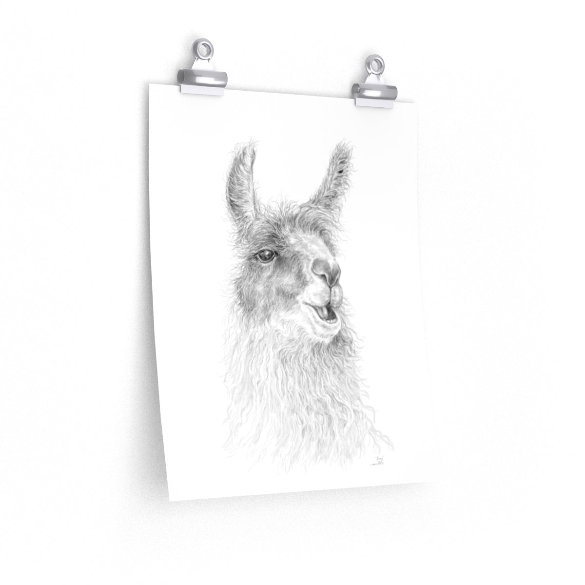 LUCY Llama- Art Paper Print