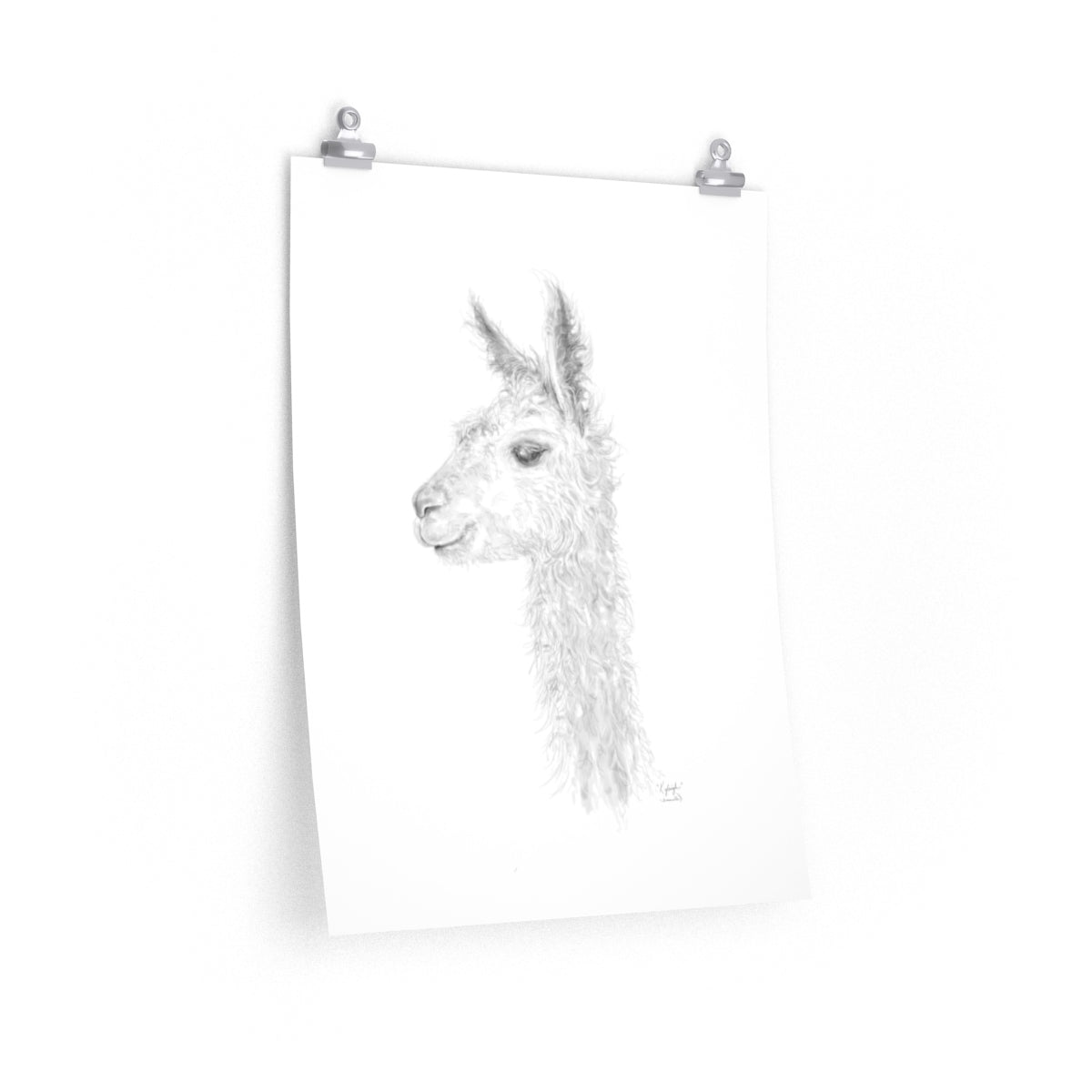 KYLEIGH Llama- Art Paper Print