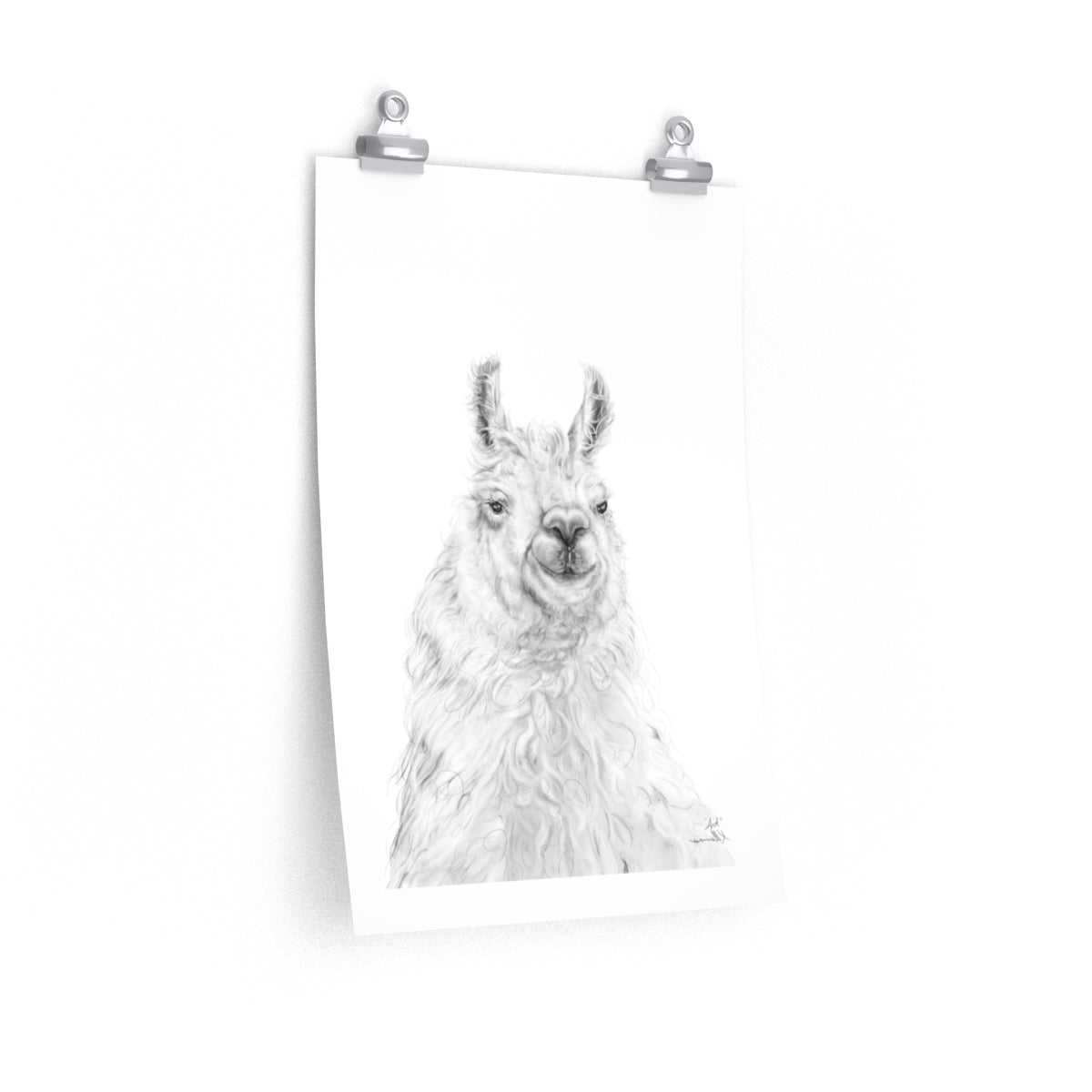 ART Llama- Art Paper Print