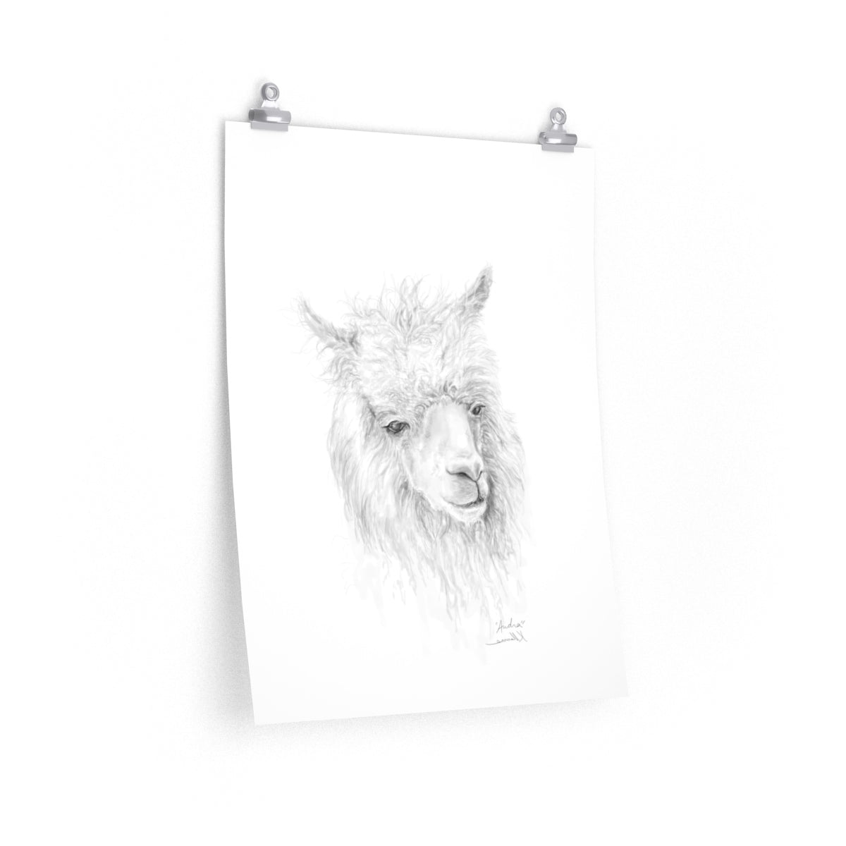 AUDRA Llama- Art Paper Print