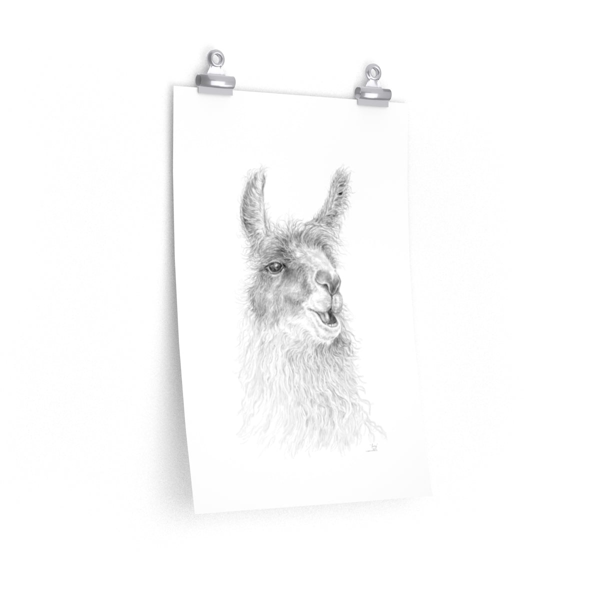 LUCY Llama- Art Paper Print