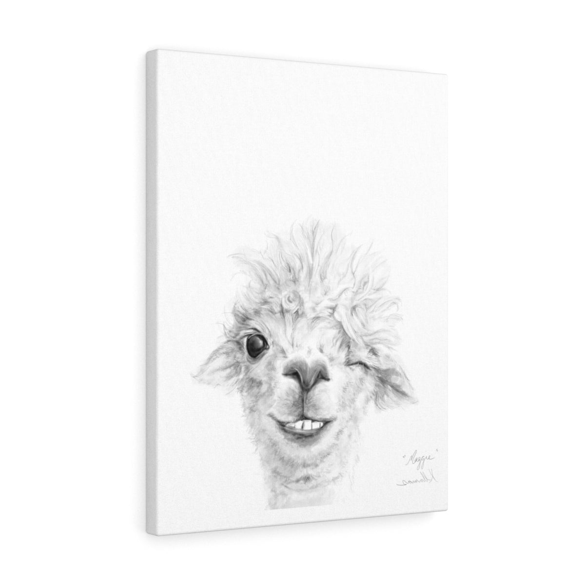 MAGGIE Llama - Art Canvas