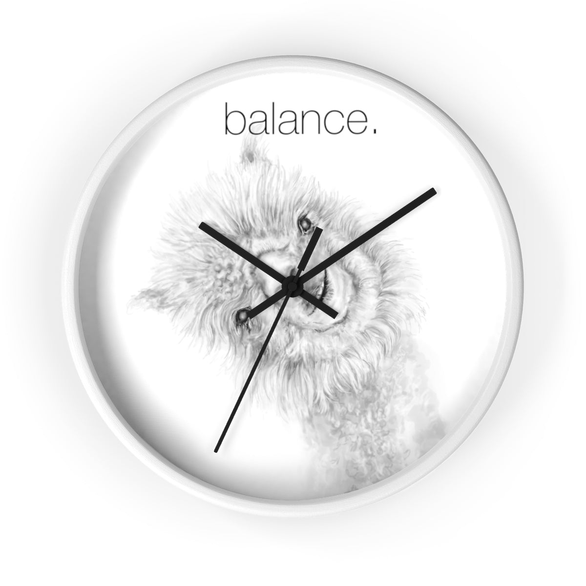 BALANCE llama Wall clock: Penny