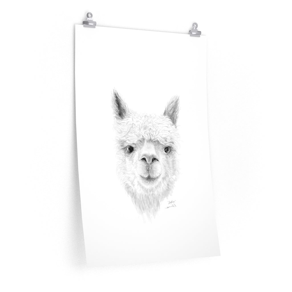 SOPHIA Llama- Art Paper Print