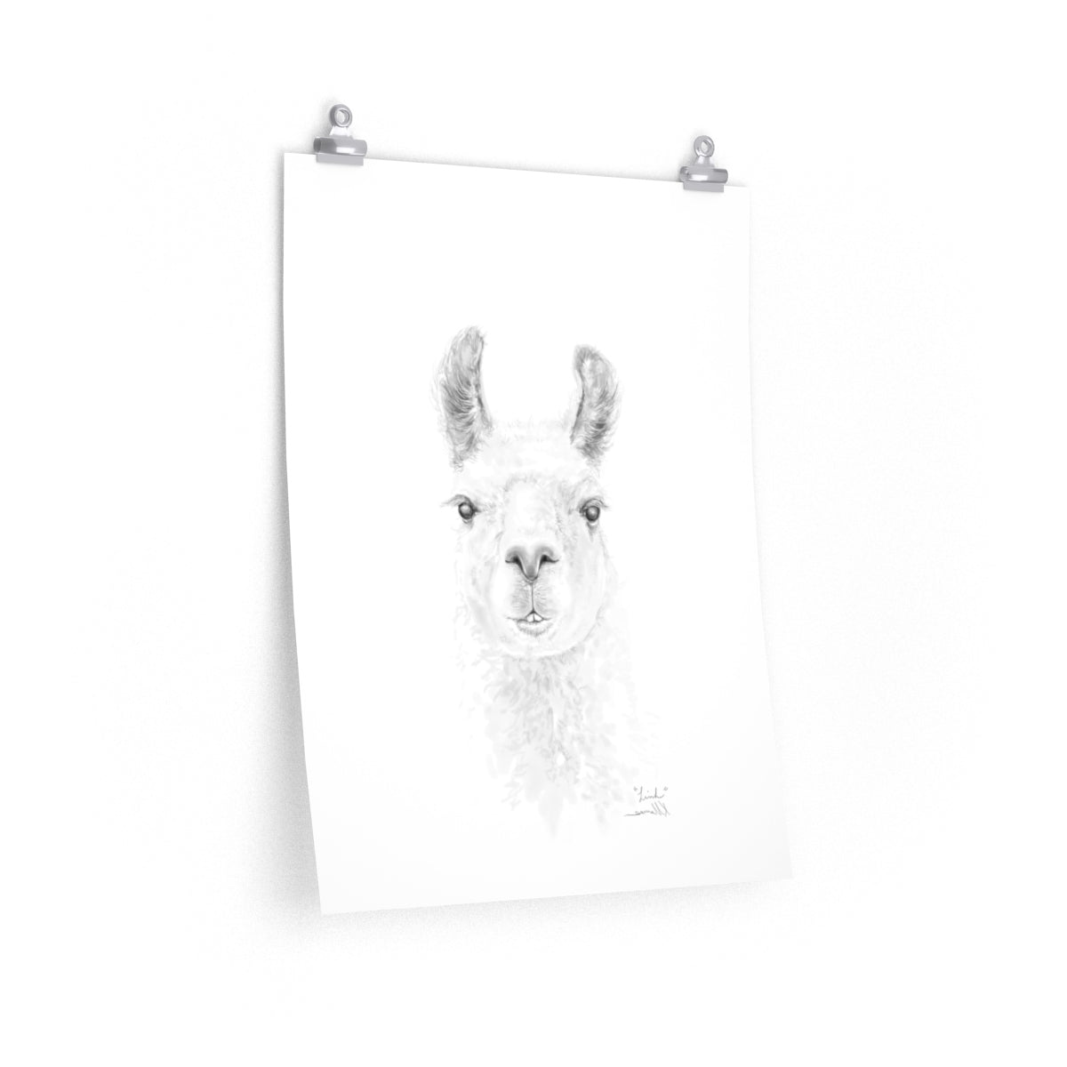 LINH Llama- Art Paper Print