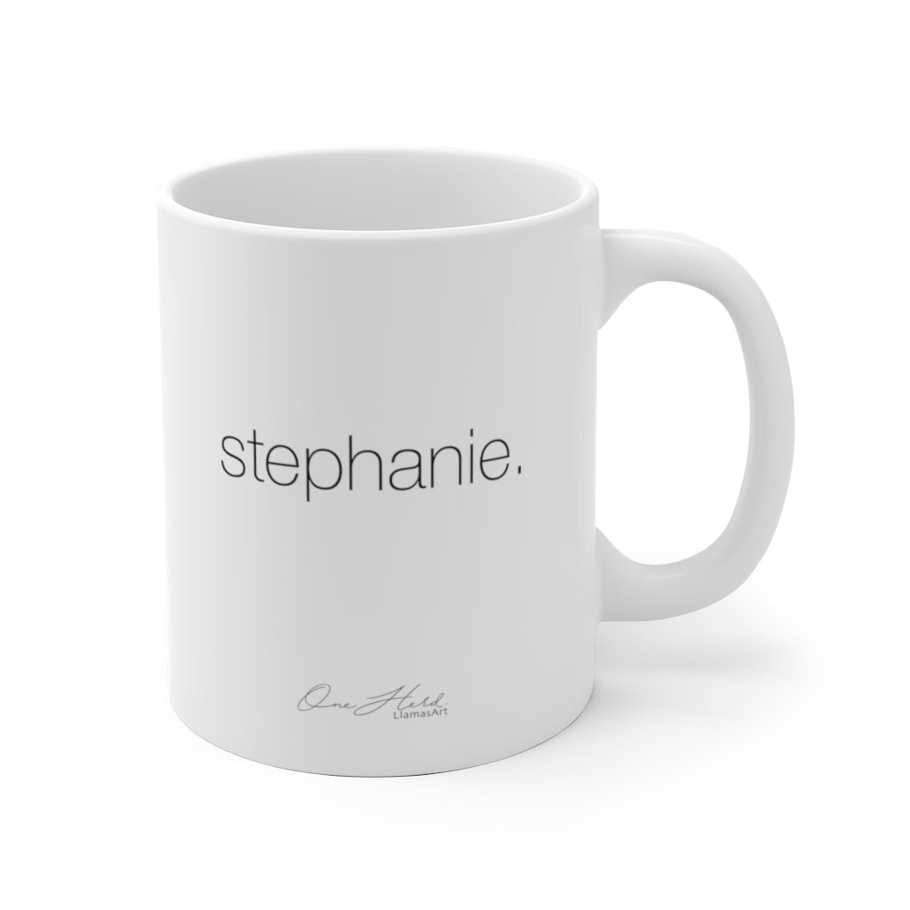 STEPHANIE  Llama Mug