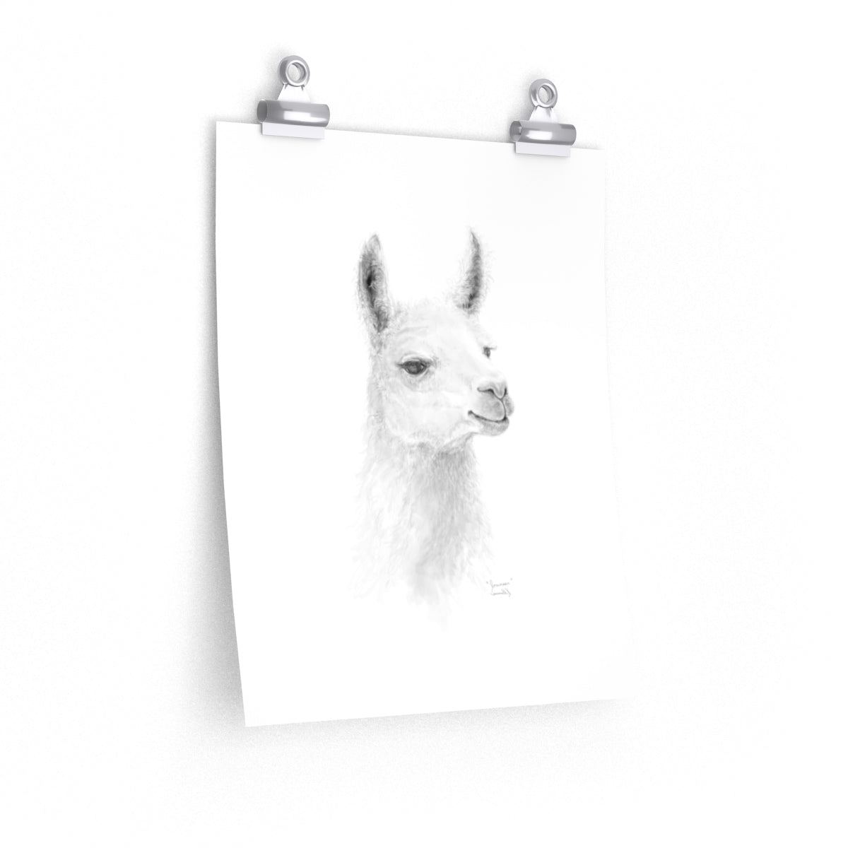 JOUNEER Llama- Art Paper Print