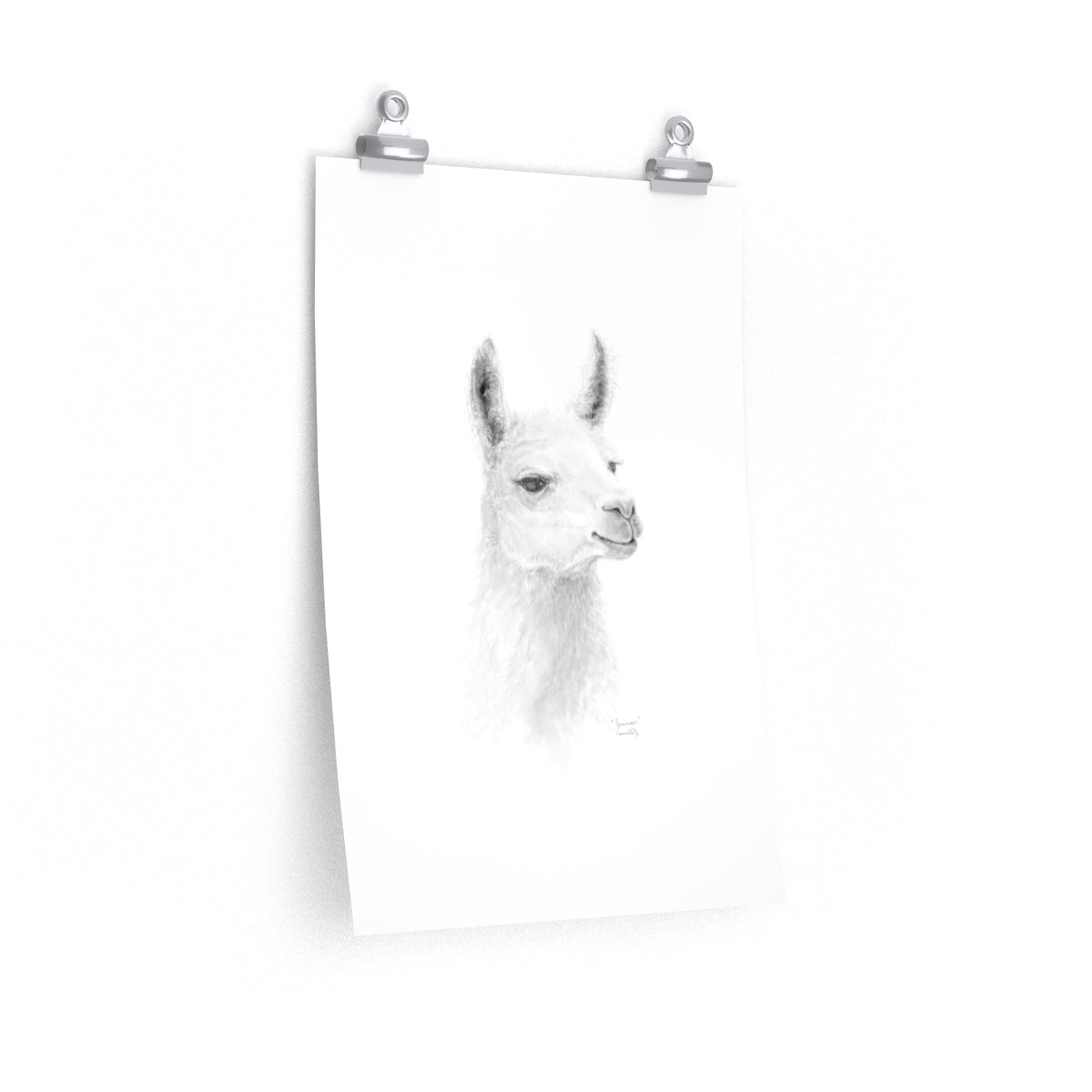 JOUNEER Llama- Art Paper Print