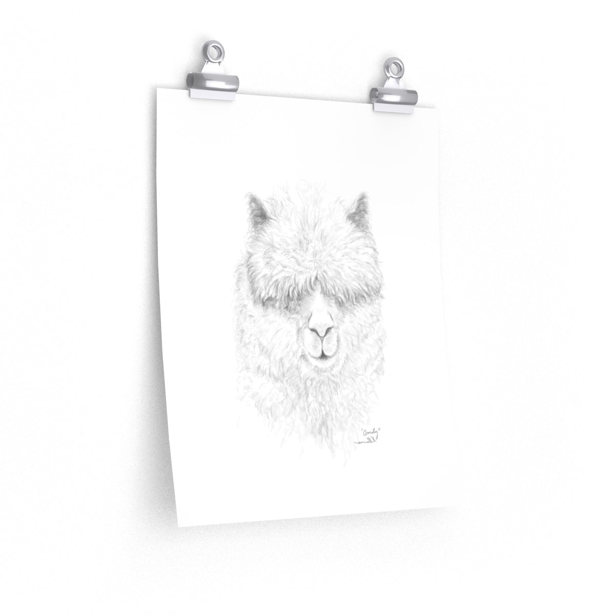 OMILY Llama- Art Paper Print