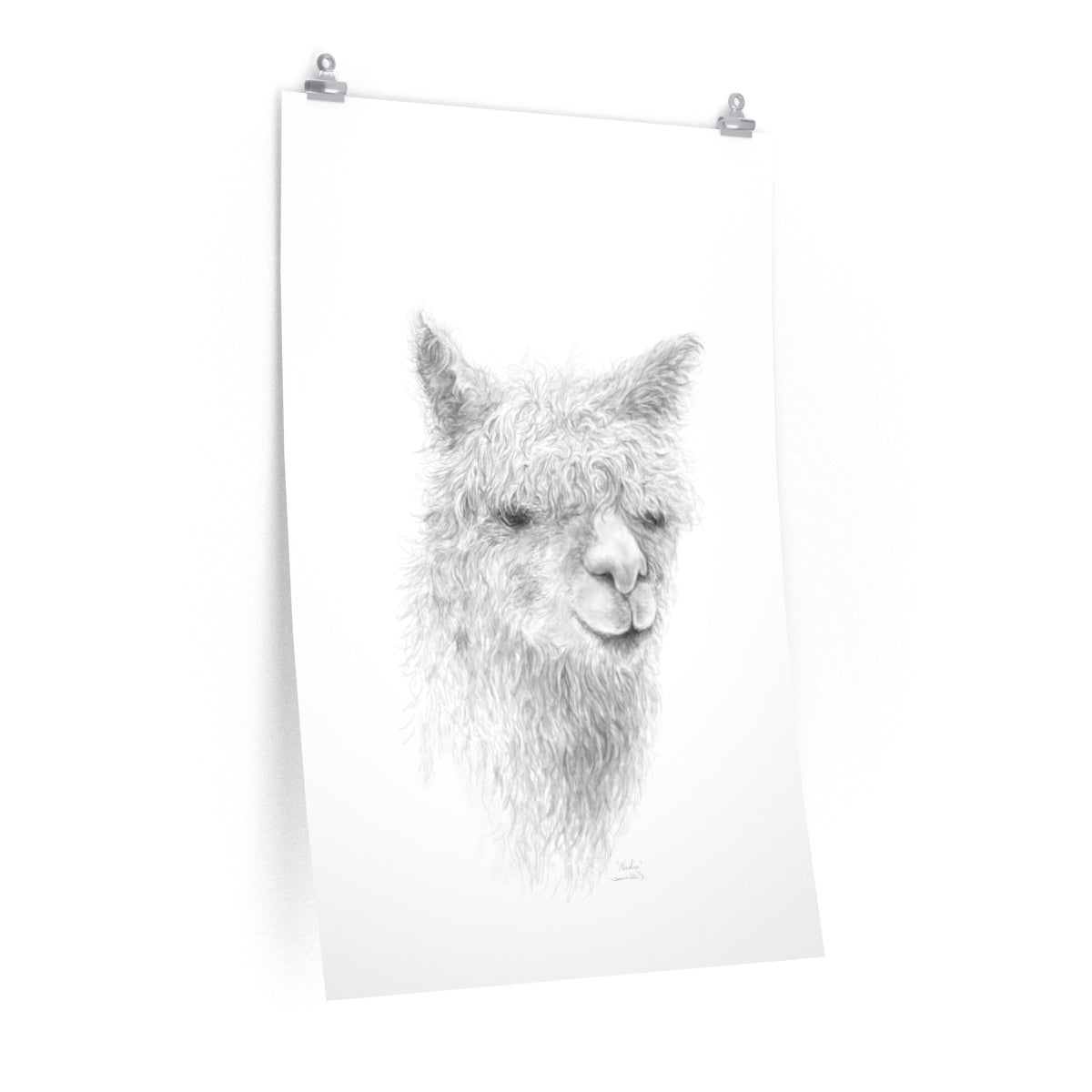 NADIA Llama- Art Paper Print