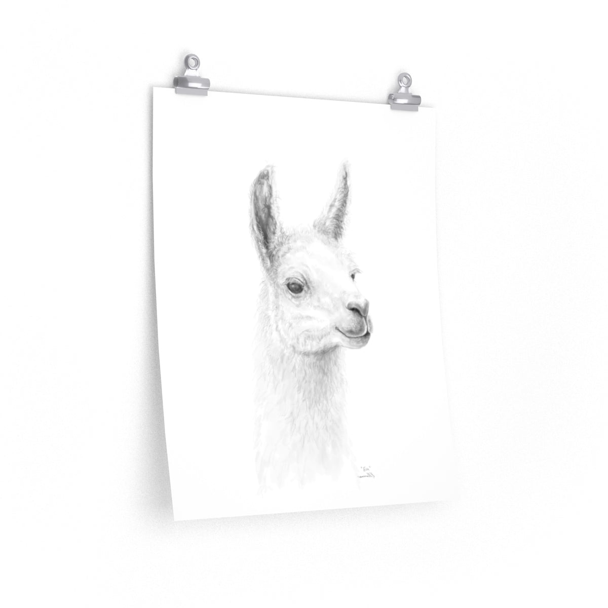 EVA Llama- Art Paper Print