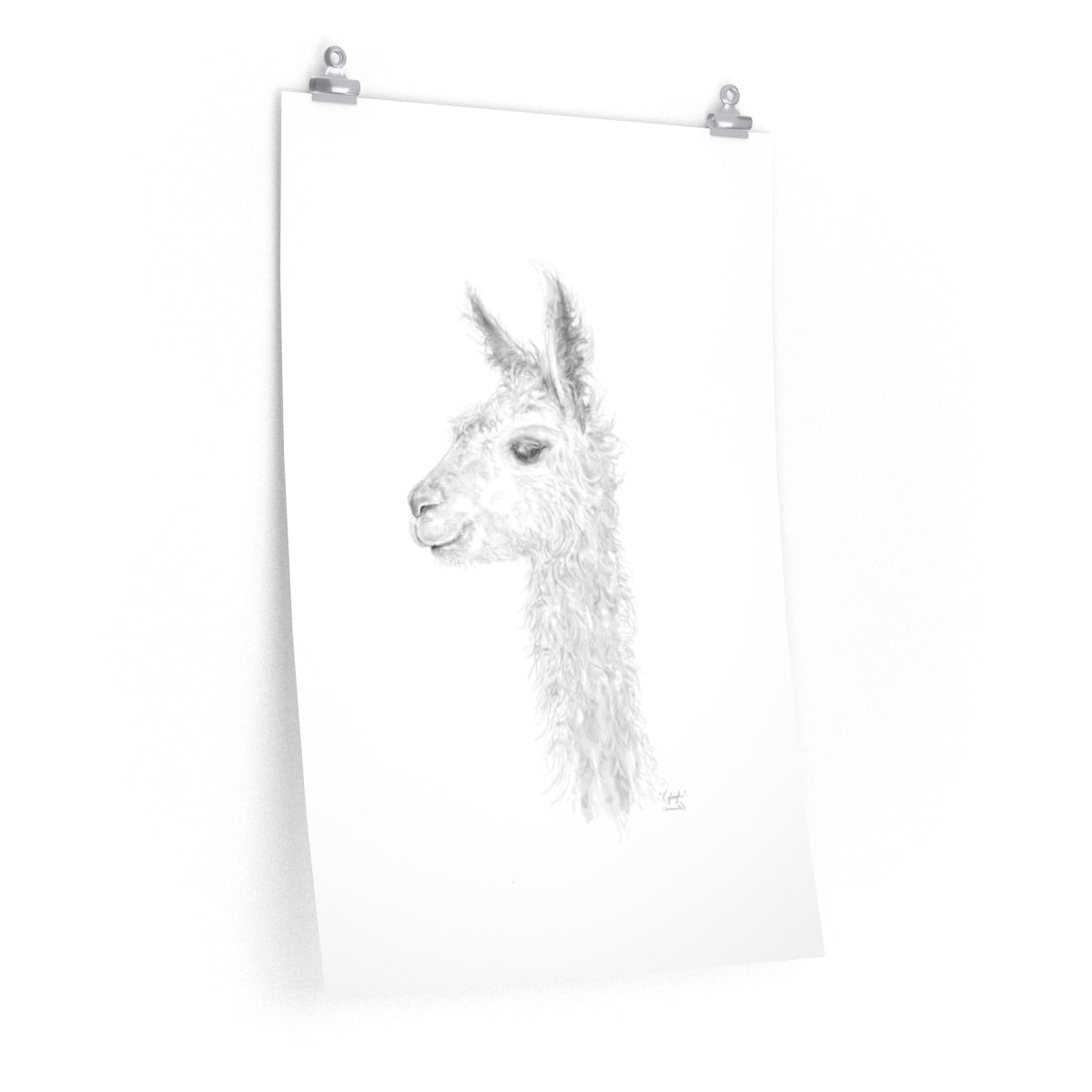 KYLEIGH Llama- Art Paper Print