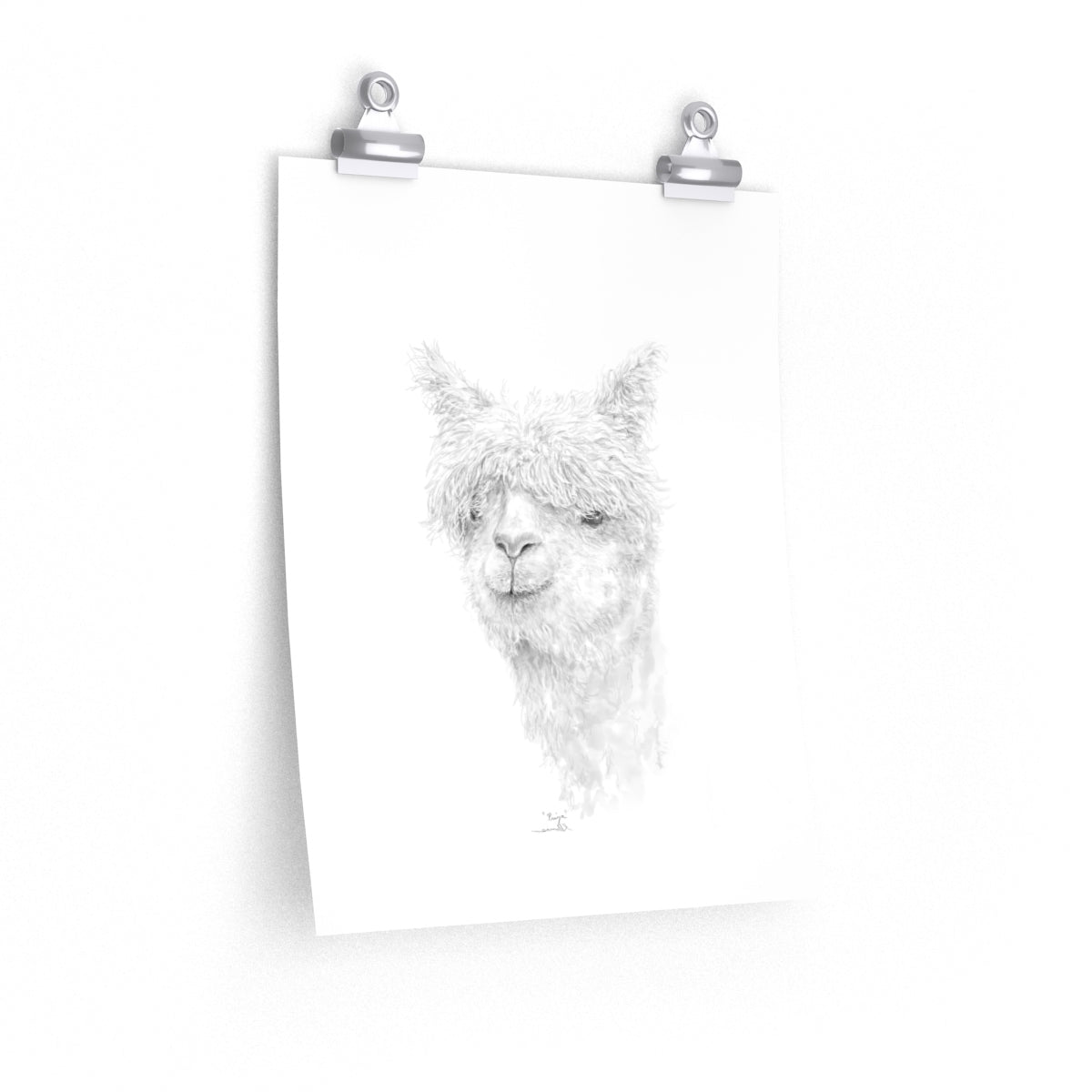 PRIYA Llama- Art Paper Print