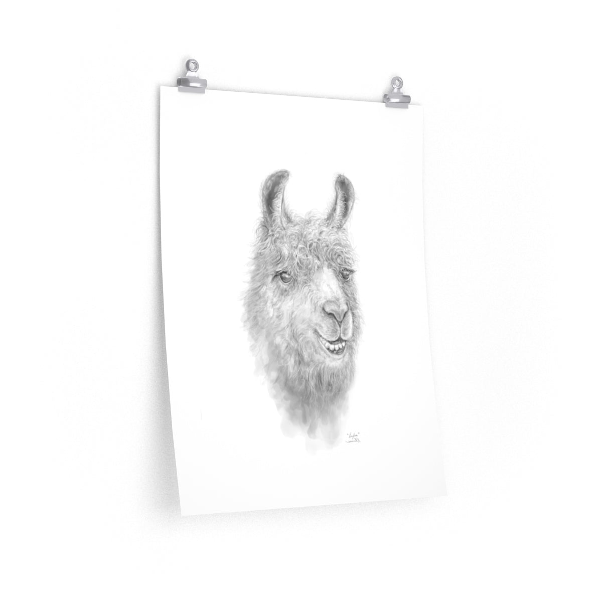 KAYLEE Llama- Art Paper Print