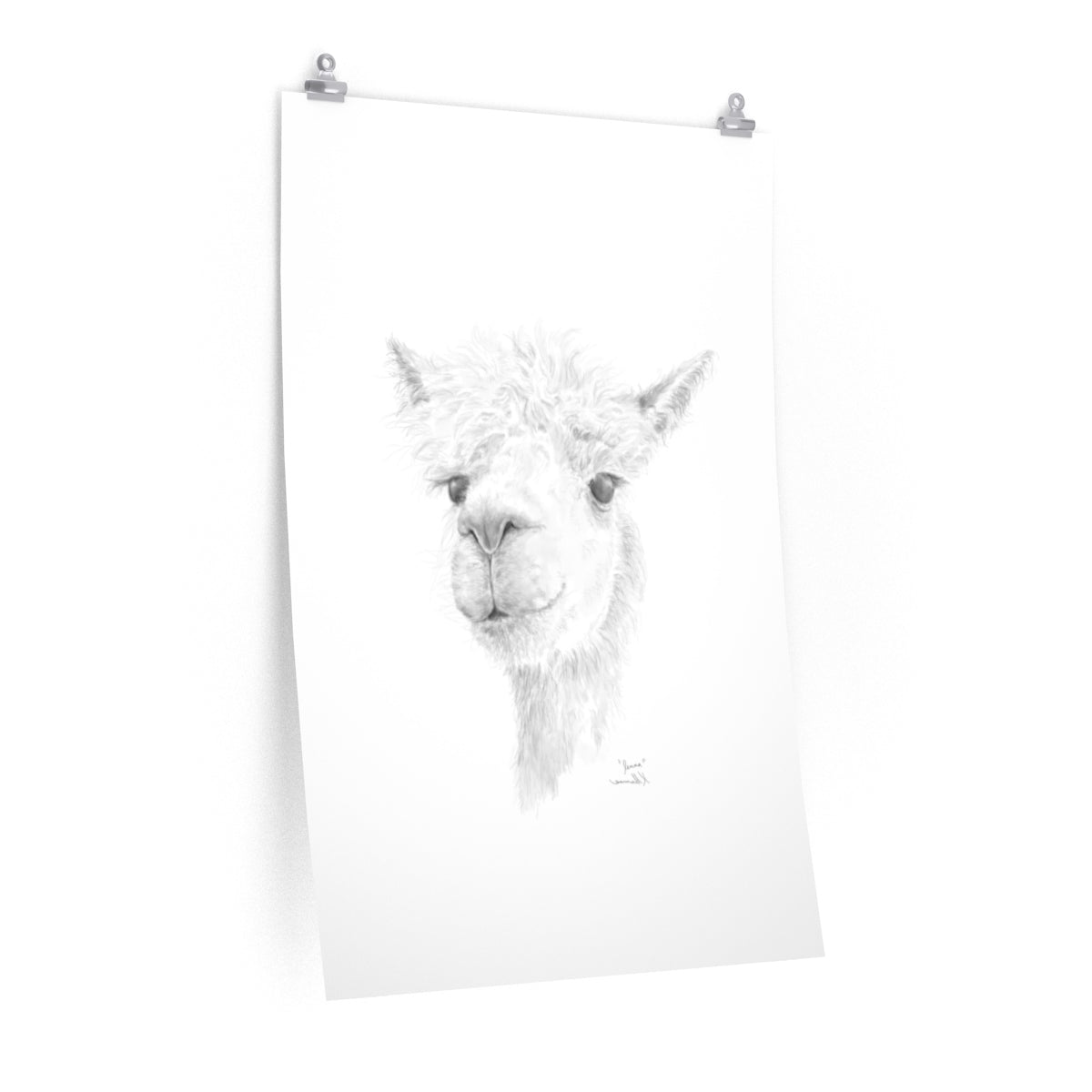 Jenna Llama- Art Paper Print