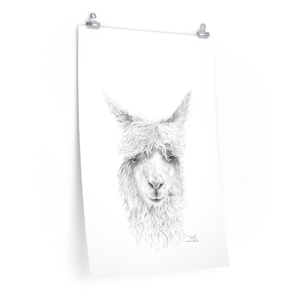 GAELLE Llama- Art Paper Print