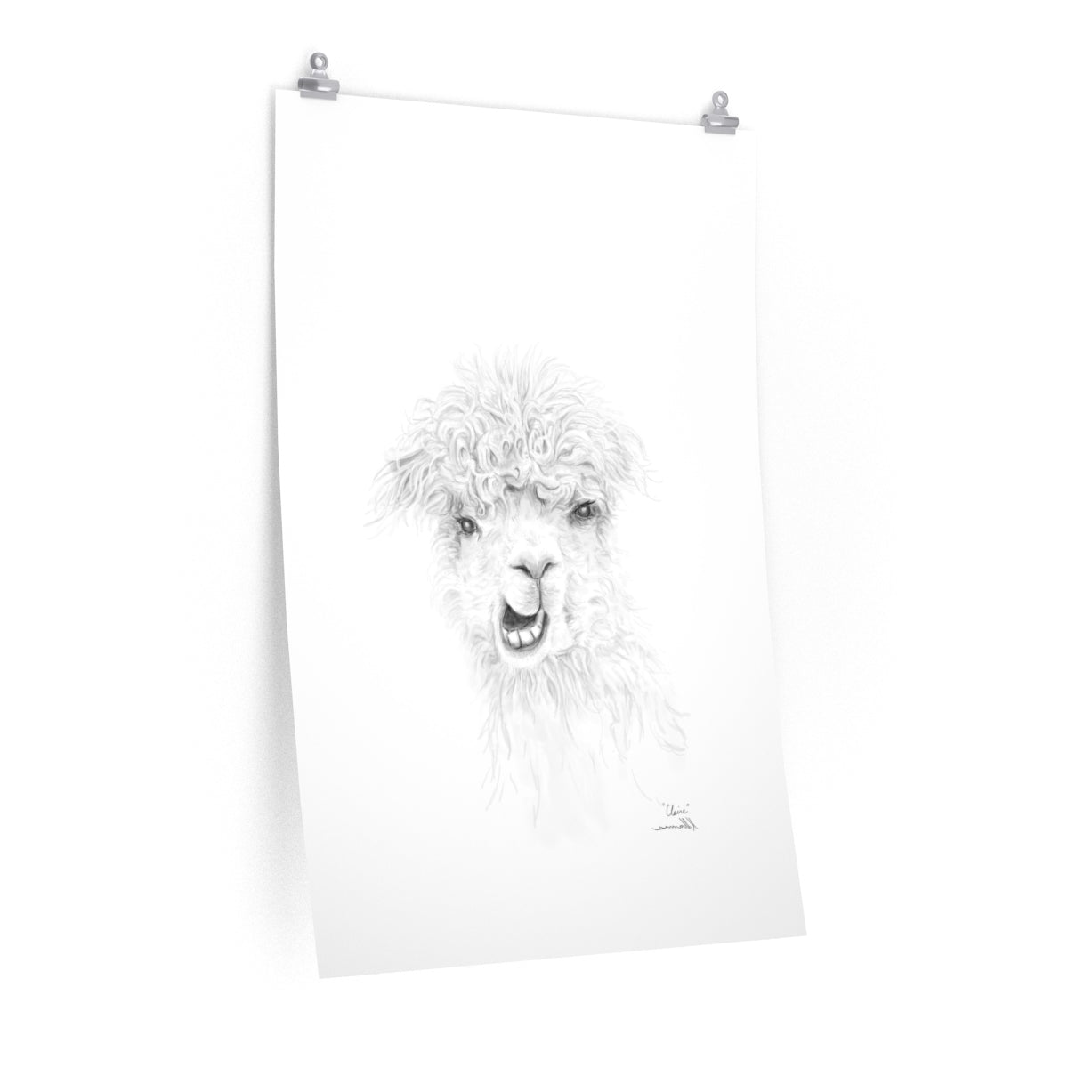 CLAIRE Llama- Art Paper Print