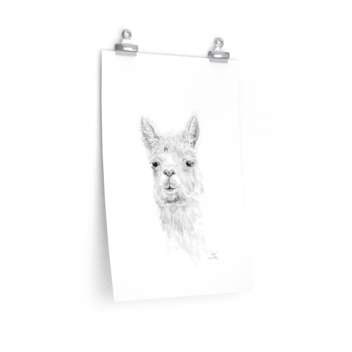 CARI Llama- Art Paper Print