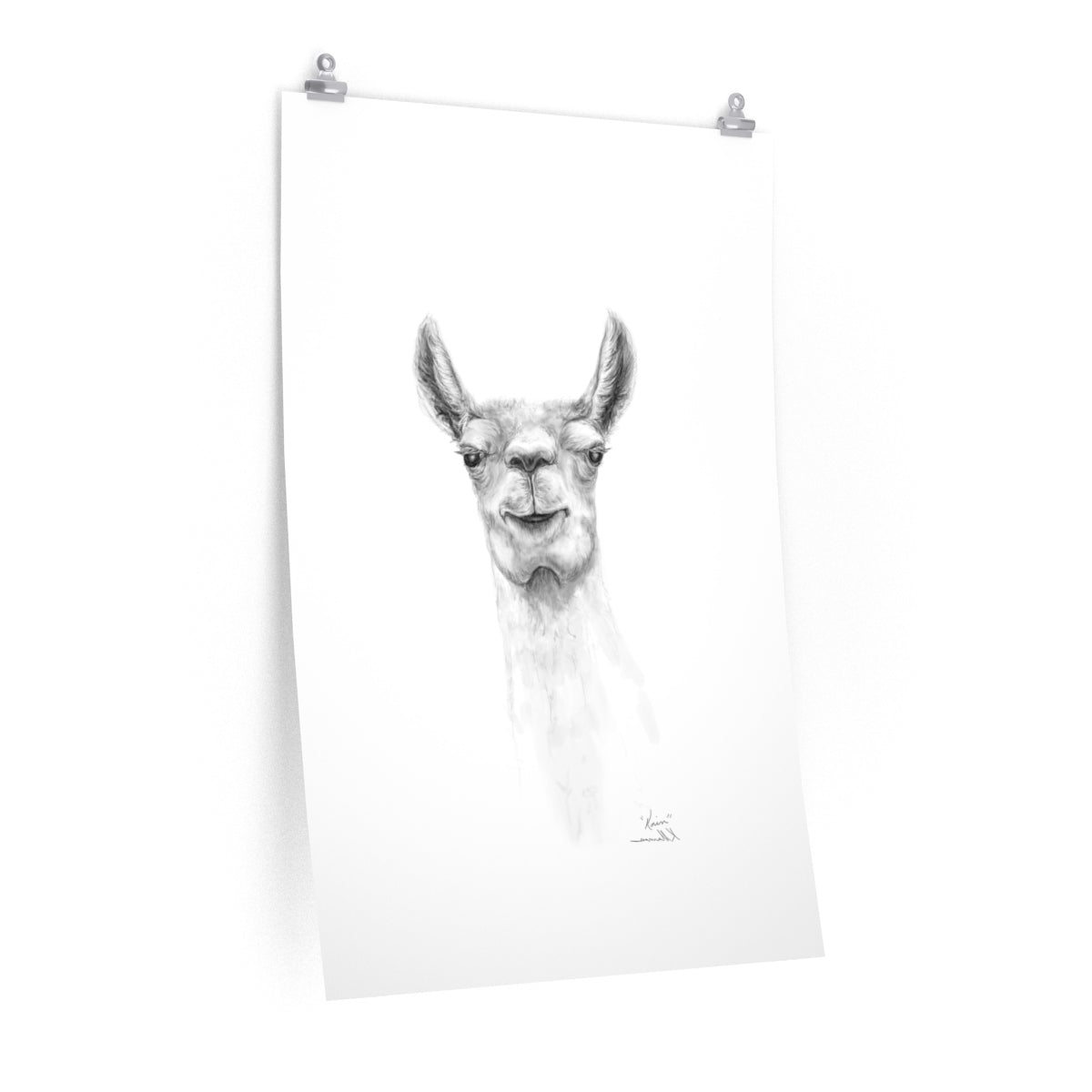 KAIN Llama- Art Paper Print